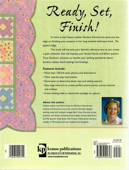 The Quilter's Edge: Borders, Bindings and Finishing Touches by Darlene Zimmerman