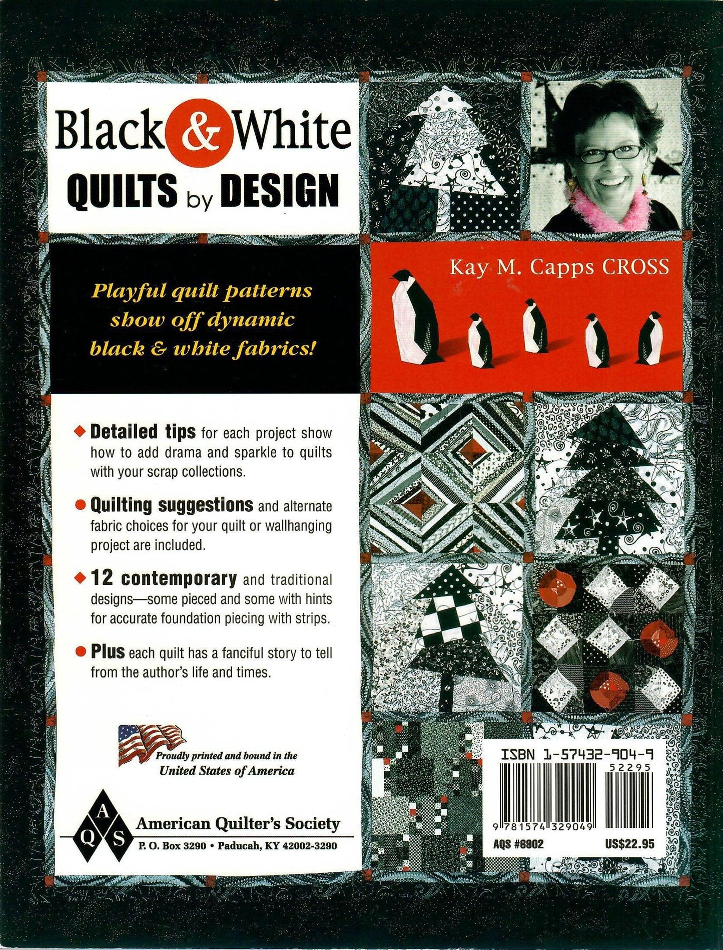 Black & White Quilts By Design by Kay M. Capps CROSS