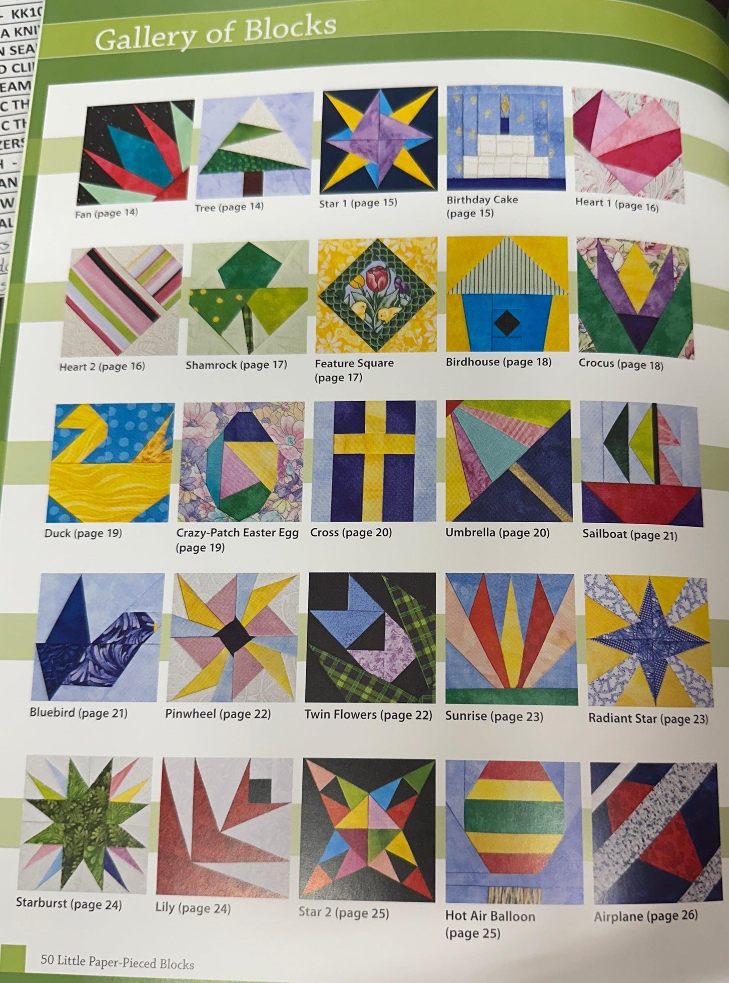 50 Little Paper-Pieced Blocks: Full-Size Patterns to Mixx & Match by Carol Doak