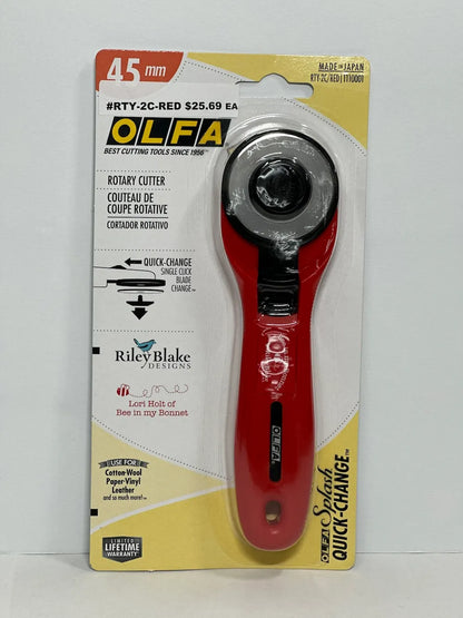 45mm OLFA Rotary Cutter in Red