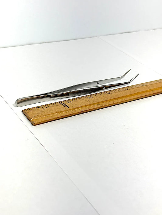 6" Bent Tweezers