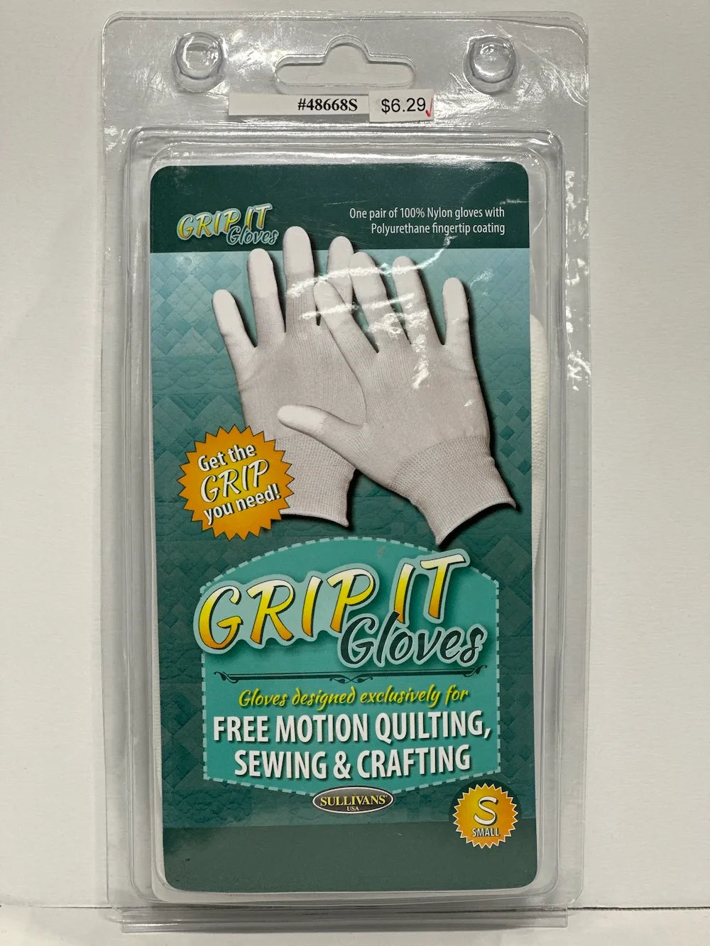 Grip It Gloves for Free Motion Quilting, Sewing, & Crafting