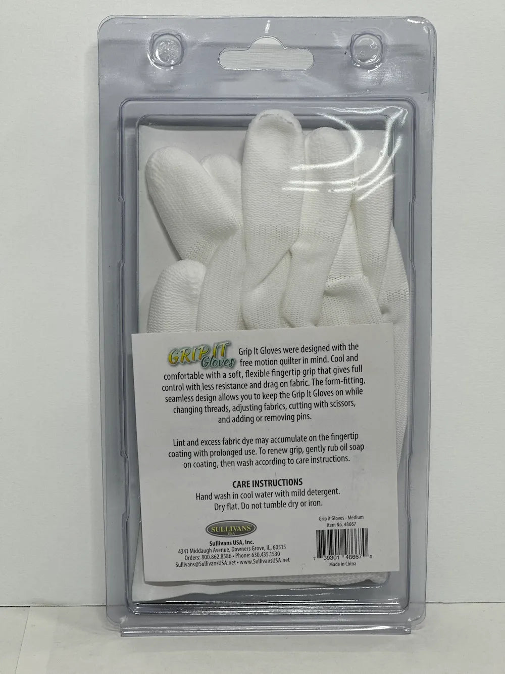 Grip It Gloves for Free Motion Quilting, Sewing, & Crafting