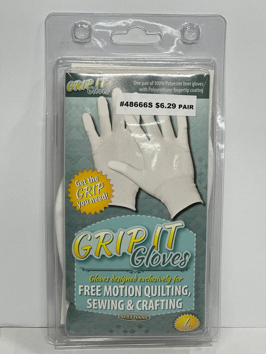 Grip It Gloves for Free Motion Quilting, Sewing, & Crafting