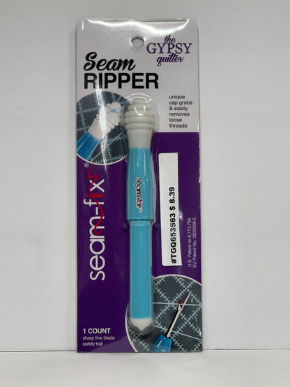 Seam-Fix Seam Ripper with Unique Cap that Grabs & Easily Removes Loose Threads