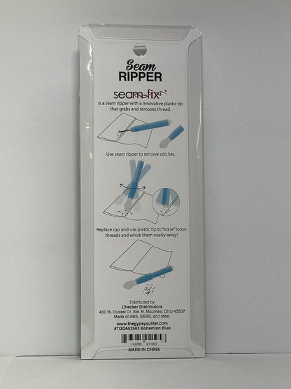 Seam-Fix Seam Ripper with Unique Cap that Grabs & Easily Removes Loose Threads