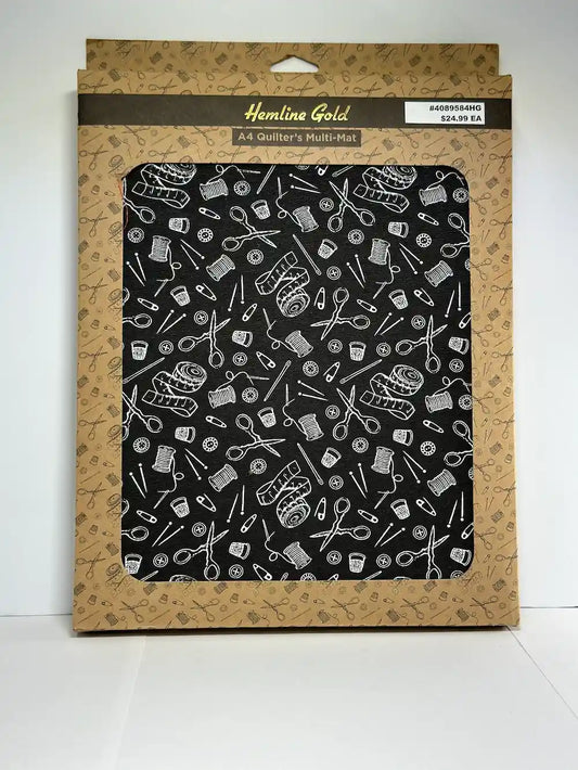 A4 Quilter's Anti-Slip Multi-Mat for Cutting, Designing, Marking, and Ironing