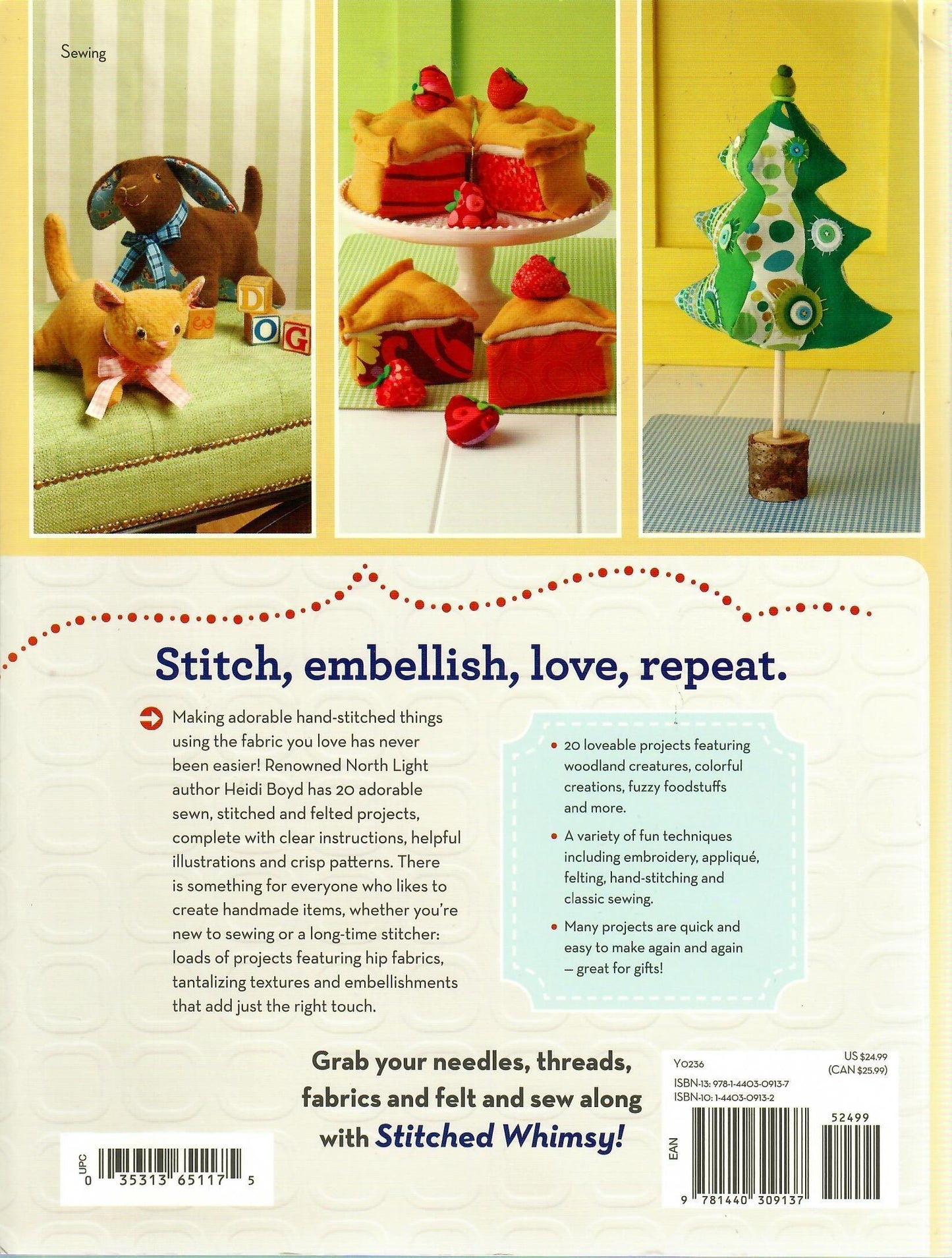 Stitched Whimsy: Playful Projects in Felt & Fabric by Heidi Boyd